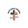 Faith Family Freedom Cross Sticker | Patriotic, July 4th, Vintage Americana