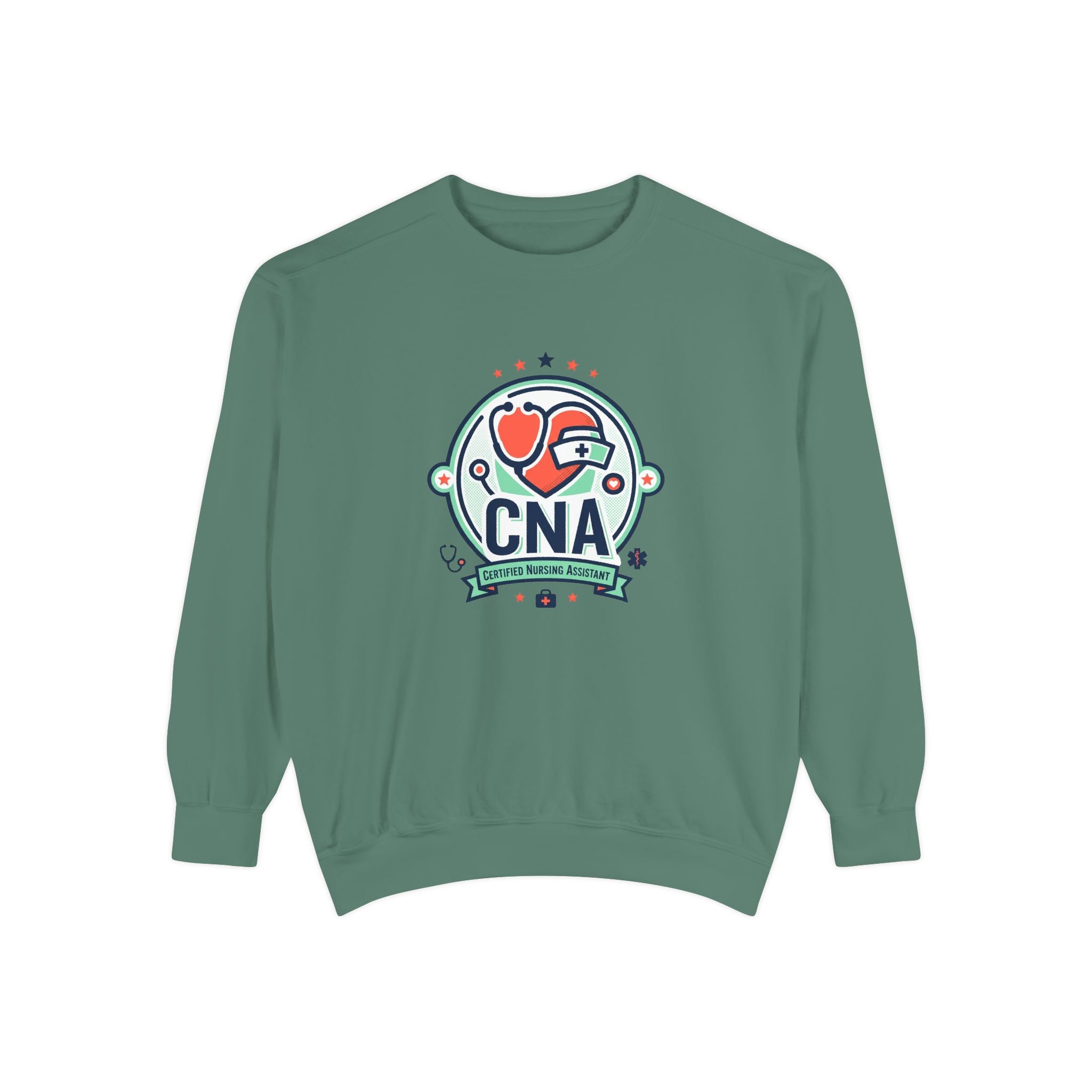 CNA Heart Stethoscope Sweatshirt — Certified Nursing Assistant Crewneck