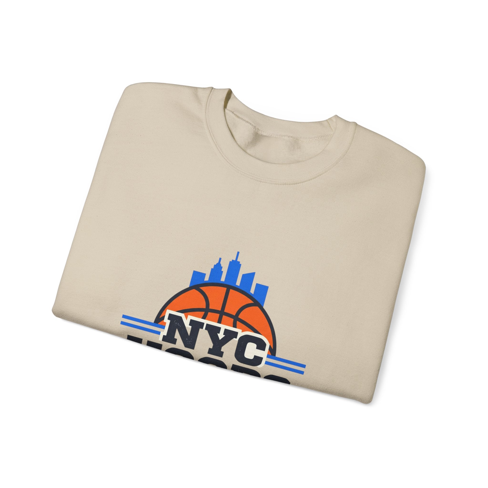 NYC Hoops Club Varsity Crewneck, city basketball, collegiate streetwear
