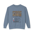 Student Nurse Crewneck Sweatshirt — Leopard Text Design, ‘Learning. Hustling. Healing.’