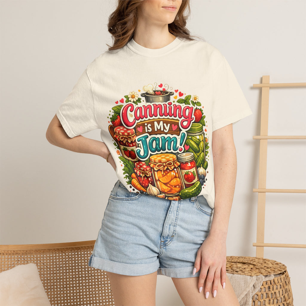 Canning Is My Jam T-Shirt — Retro Mason Jar Canning Shirt for Preservers & Gardeners