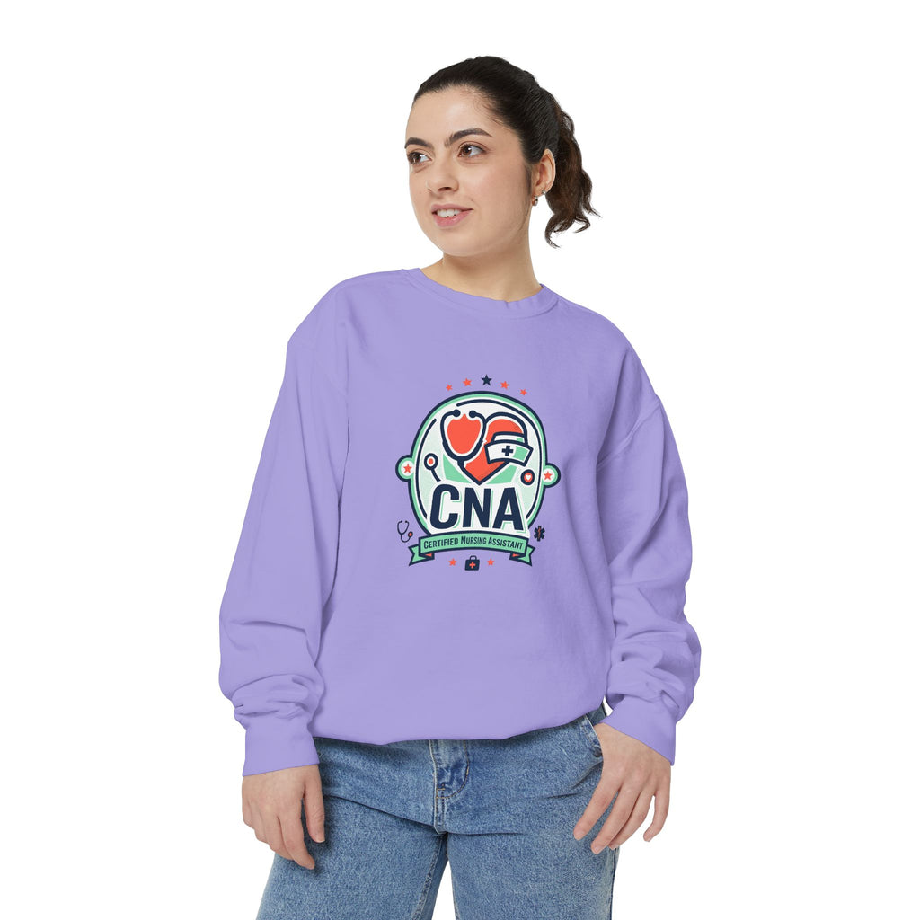 CNA Heart Stethoscope Sweatshirt — Certified Nursing Assistant Crewneck