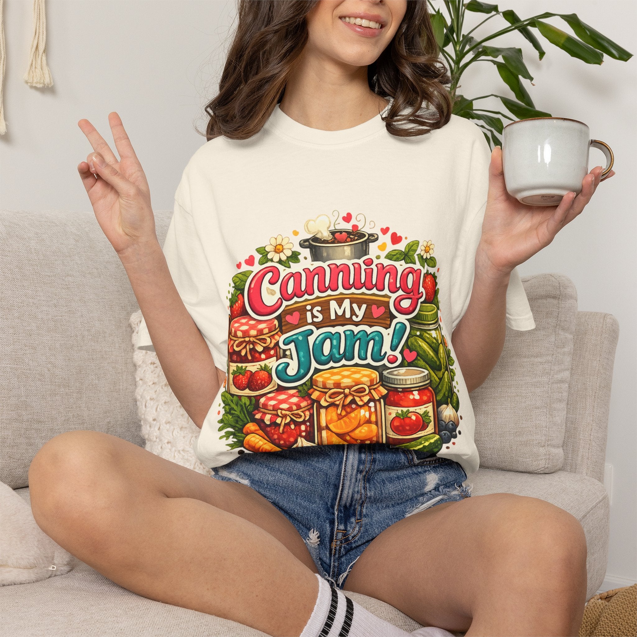 Canning Is My Jam T-Shirt — Retro Mason Jar Canning Shirt for Preservers & Gardeners