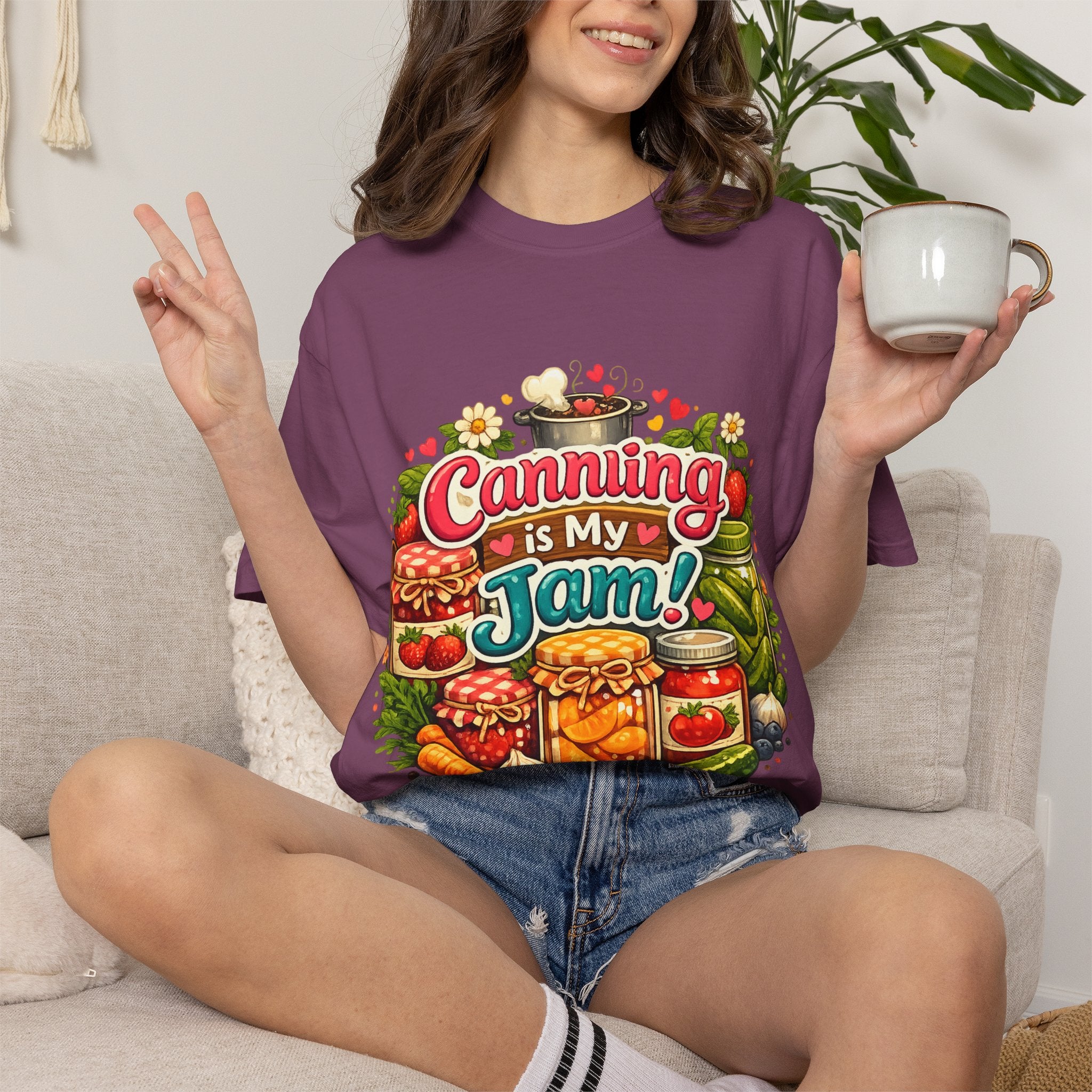 Canning Is My Jam T-Shirt — Retro Mason Jar Canning Shirt for Preservers & Gardeners