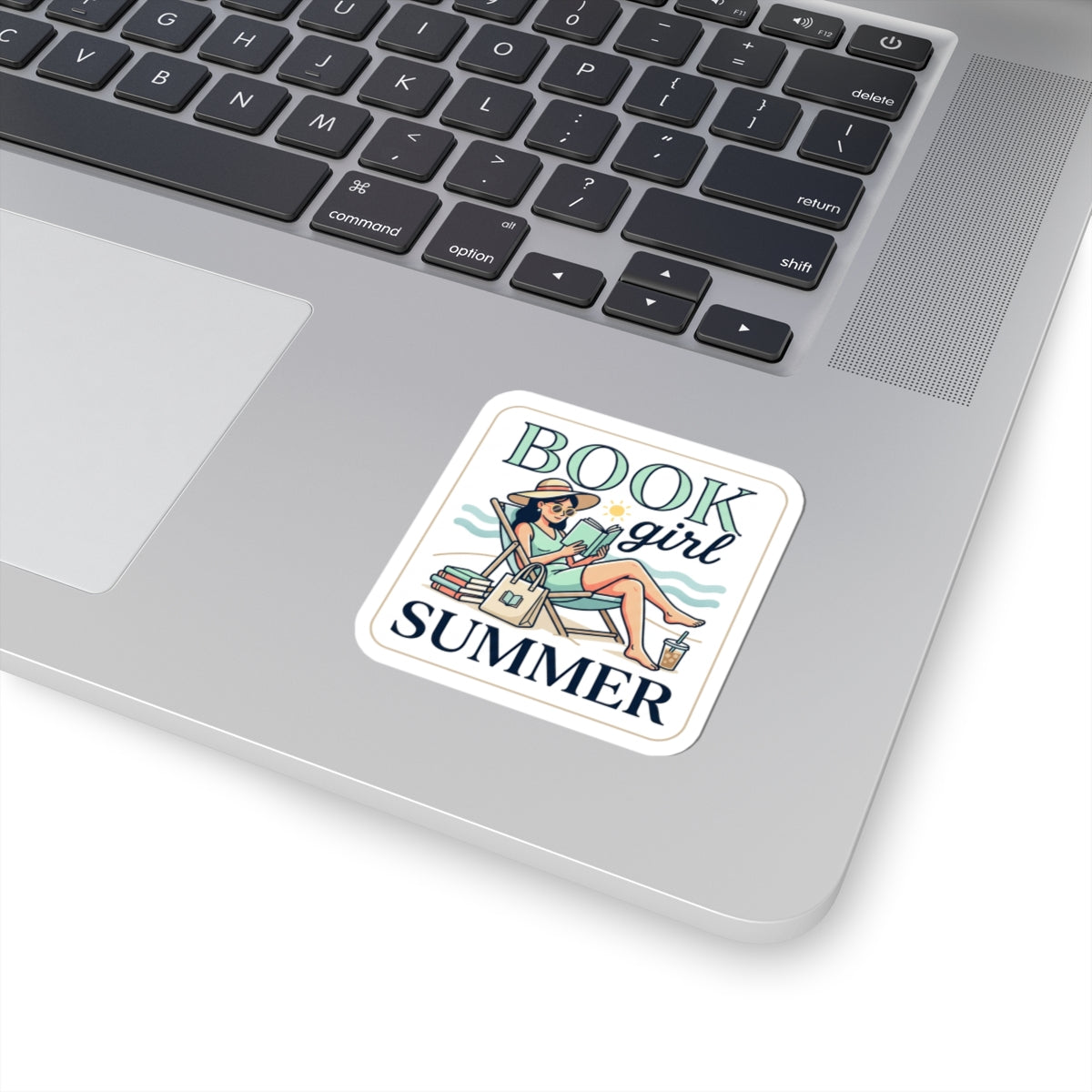 Book Girl Summer Kiss-Cut Stickers | BookTok, bookish summer aesthetic