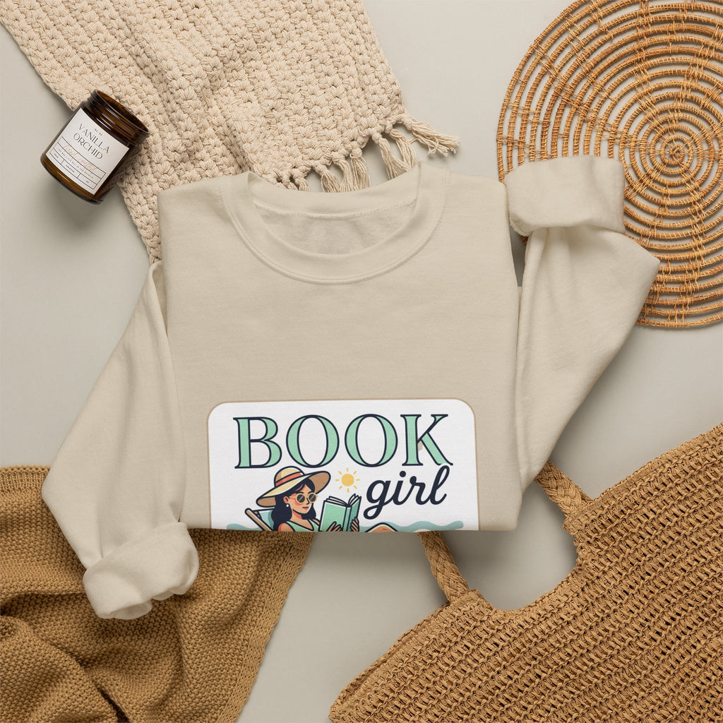 Book Girl Summer Crewneck Sweatshirt | BookTok, Reading Aesthetic