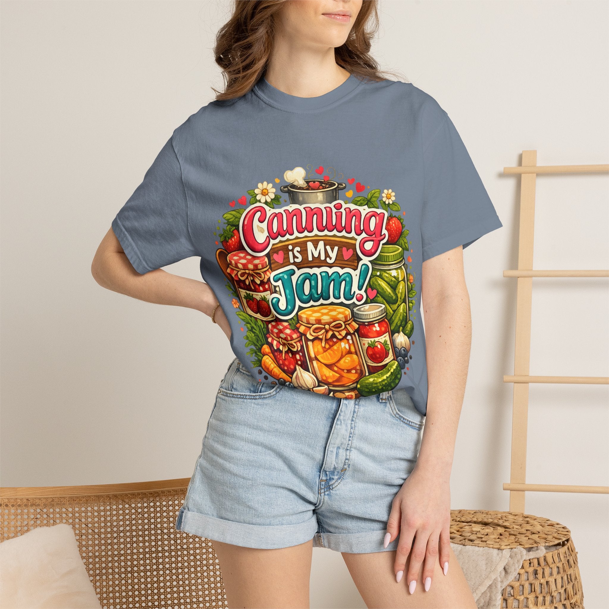 Canning Is My Jam T-Shirt — Retro Mason Jar Canning Shirt for Preservers & Gardeners