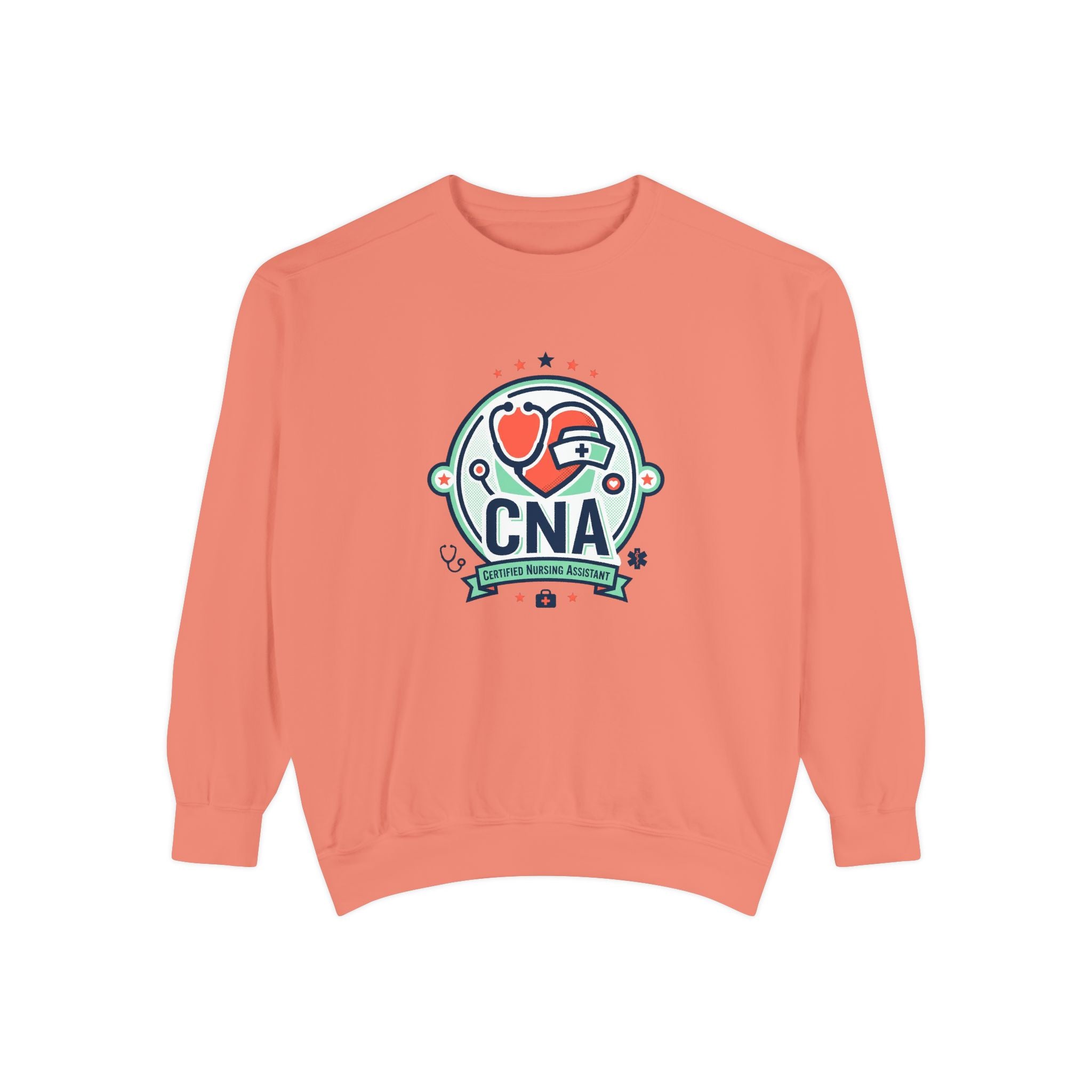 CNA Heart Stethoscope Sweatshirt — Certified Nursing Assistant Crewneck