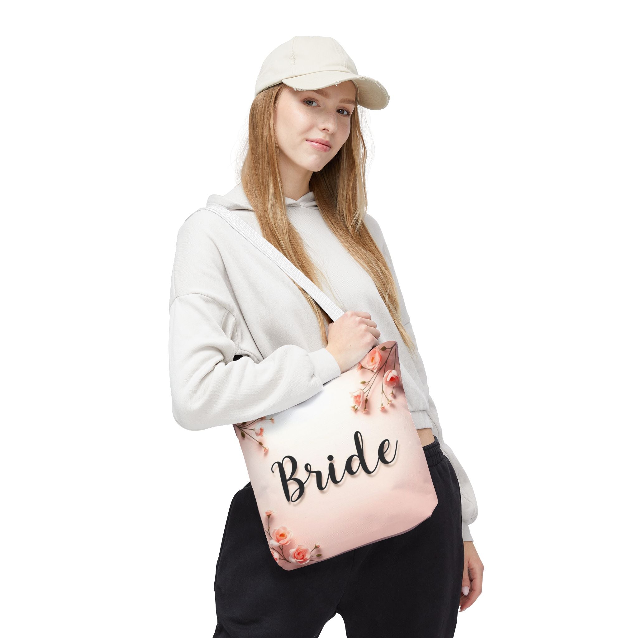 Bride Floral Tote Bag – Pink Bridal Shower & Bachelorette Gift