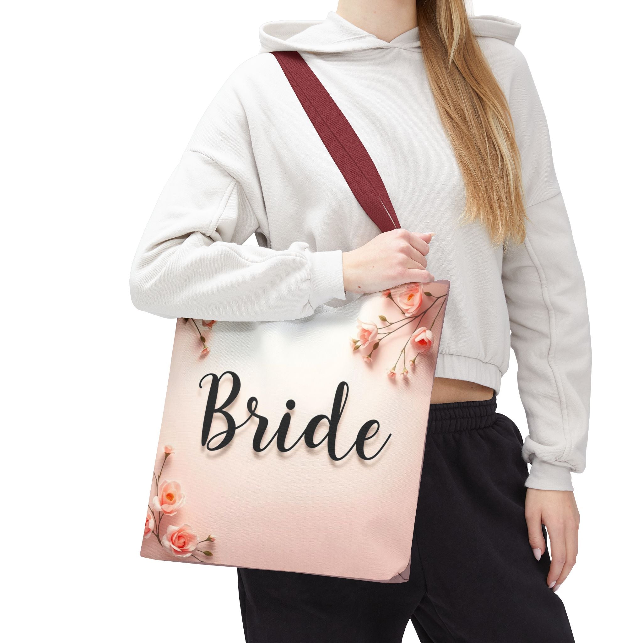 Bride Floral Tote Bag – Pink Bridal Shower & Bachelorette Gift