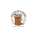 Raised on Grit & Sunshine Sticker | Western Cowgirl Rustic Ranch Prairie