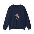 August Poppy Birth Flower Sweatshirt | botanical watercolor, personalized name