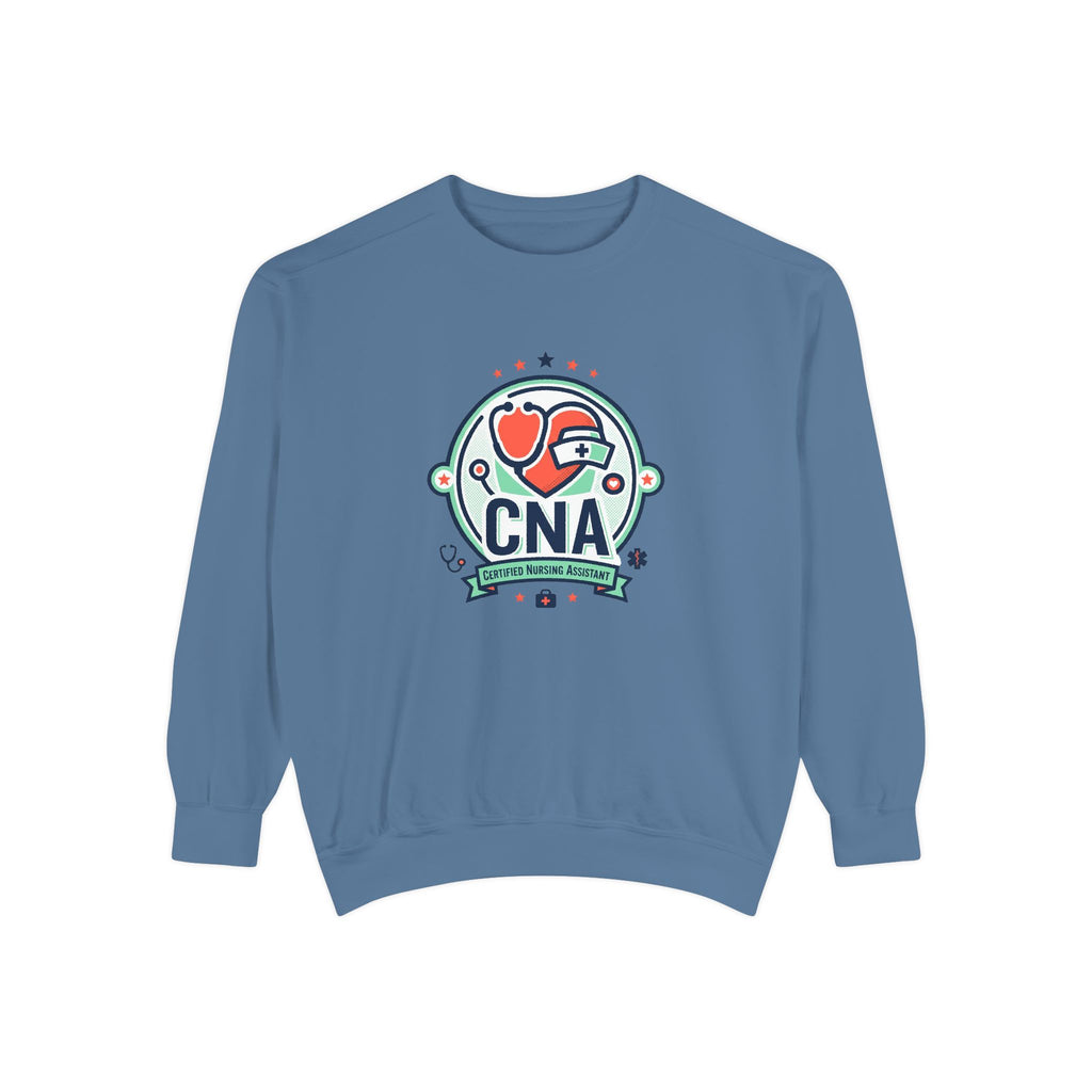 CNA Heart Stethoscope Sweatshirt — Certified Nursing Assistant Crewneck