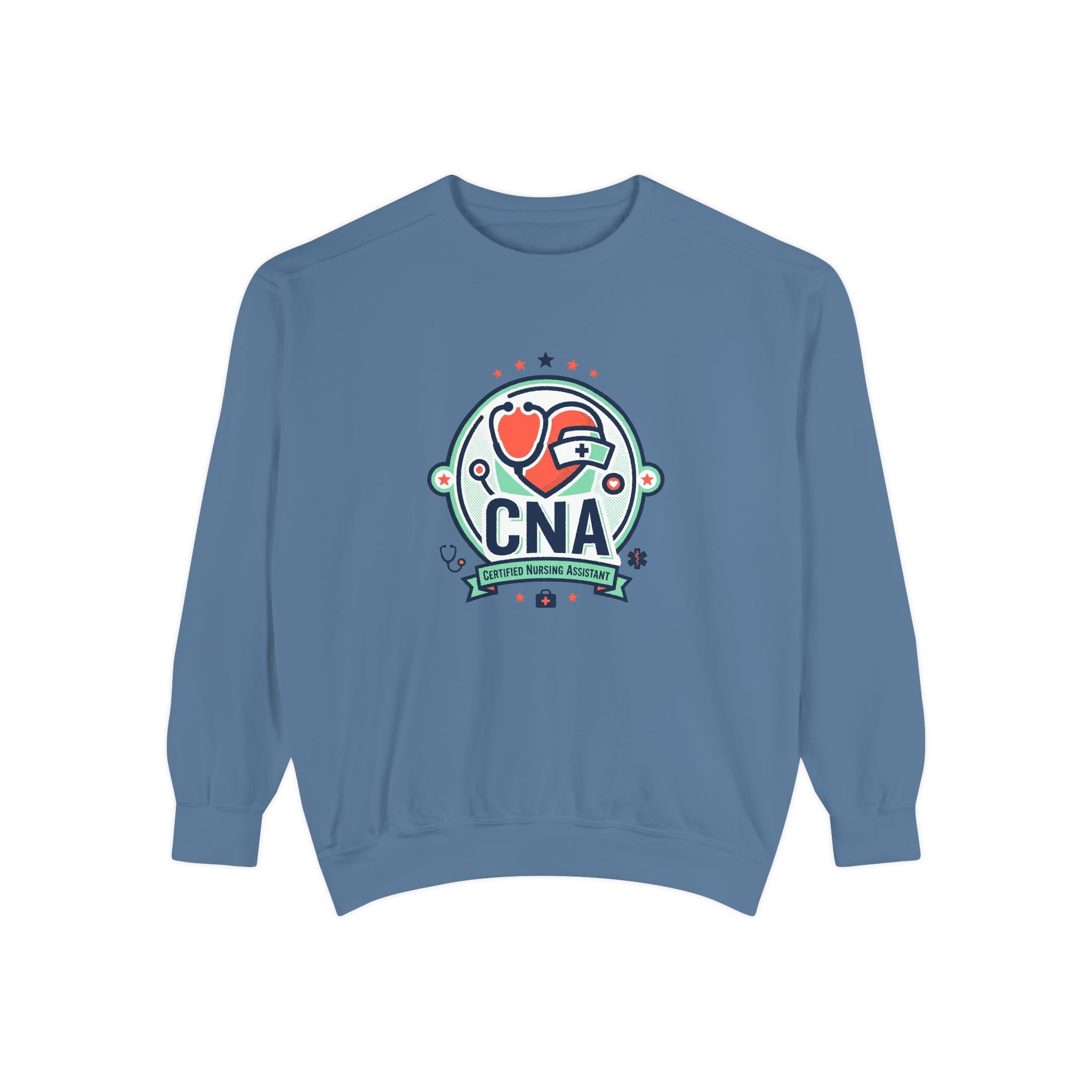 CNA Heart Stethoscope Sweatshirt — Certified Nursing Assistant Crewneck