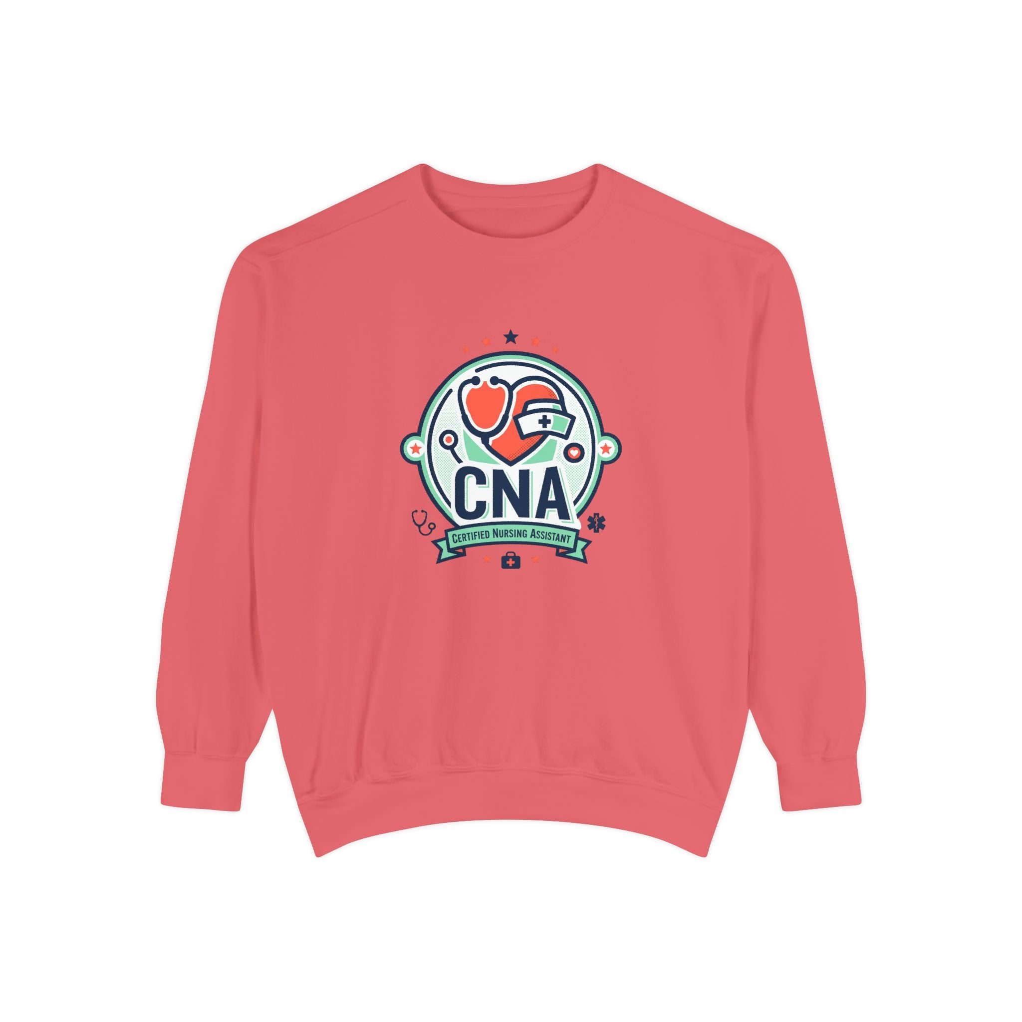 CNA Heart Stethoscope Sweatshirt — Certified Nursing Assistant Crewneck