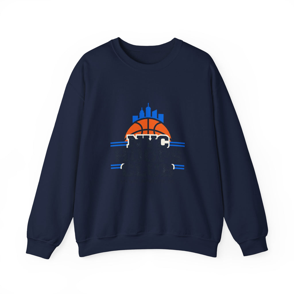 NYC Hoops Club Varsity Crewneck, city basketball, collegiate streetwear
