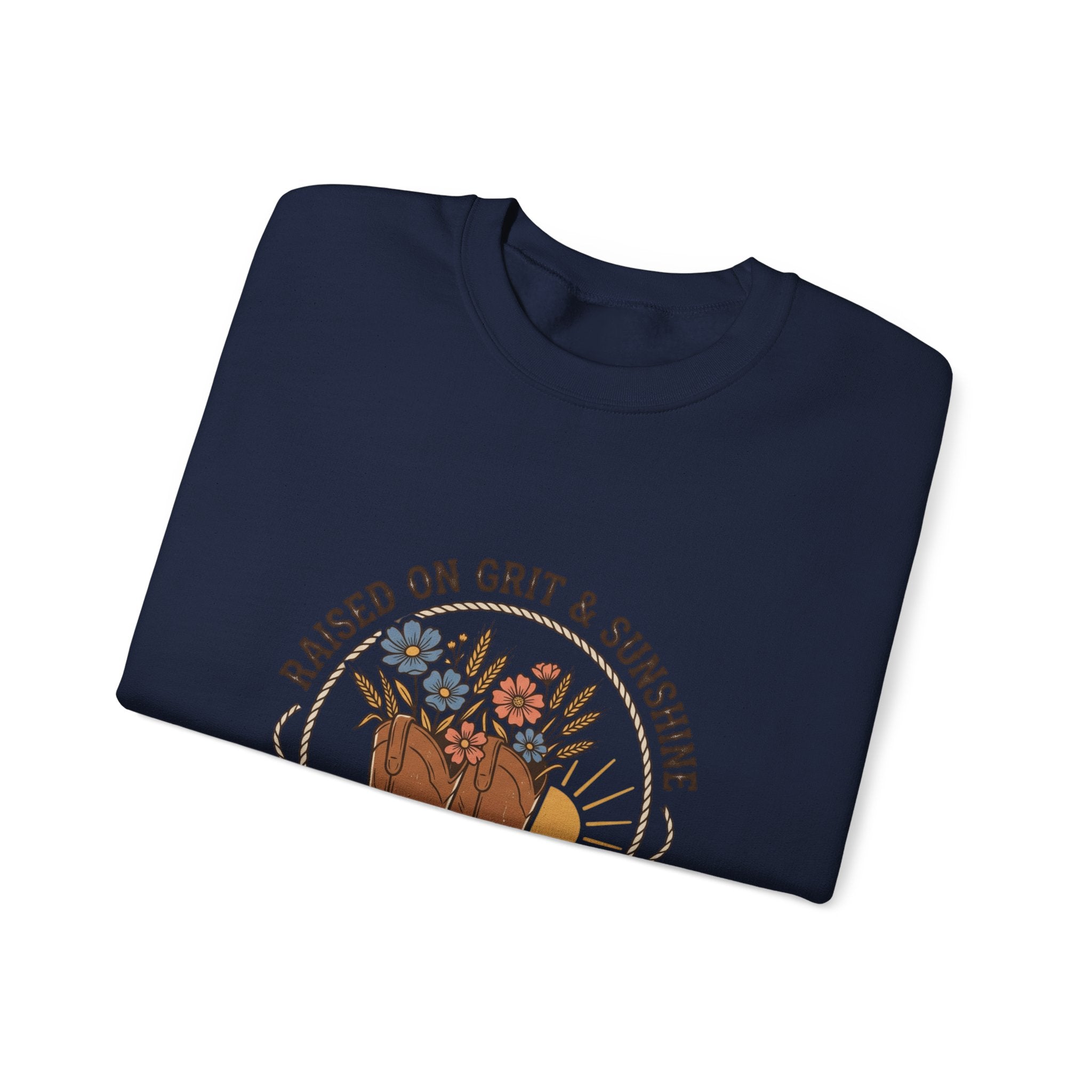 Raised on Grit & Sunshine Sweatshirt | Western Cowgirl Rustic Prairie