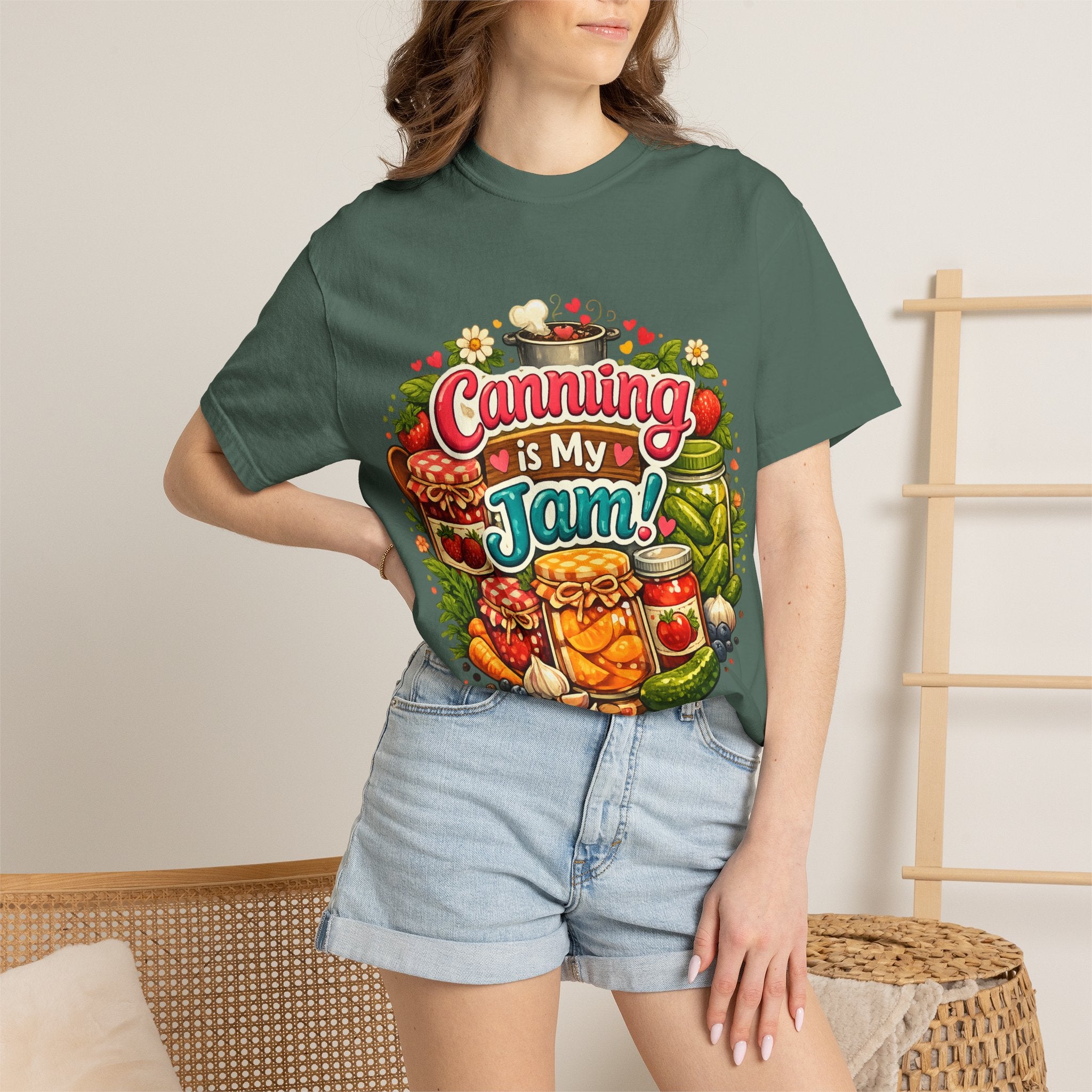 Canning Is My Jam T-Shirt — Retro Mason Jar Canning Shirt for Preservers & Gardeners