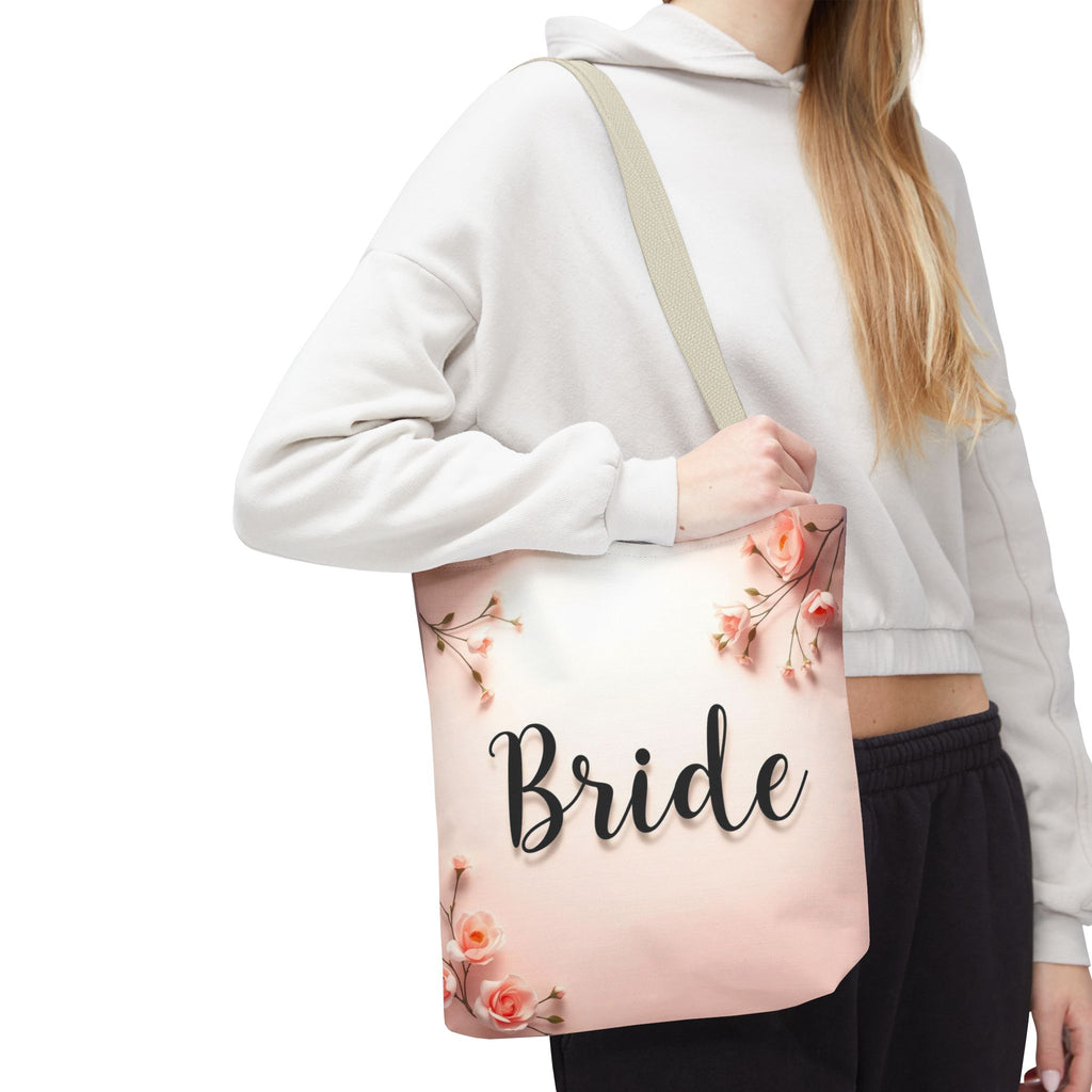 Bride Floral Tote Bag – Pink Bridal Shower & Bachelorette Gift
