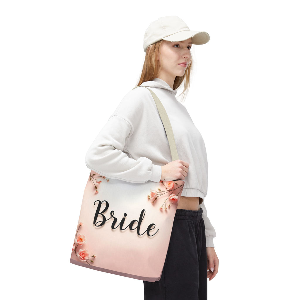 Bride Floral Tote Bag – Pink Bridal Shower & Bachelorette Gift