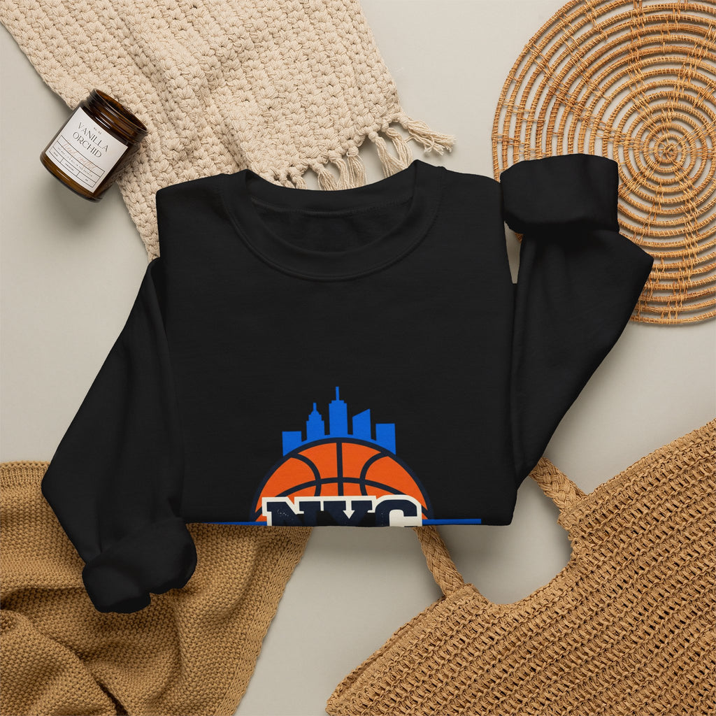 NYC Hoops Club Varsity Crewneck, city basketball, collegiate streetwear