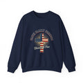 Faith Family Freedom Crewneck Sweatshirt | Faith-based Patriotic, Vintage Americana