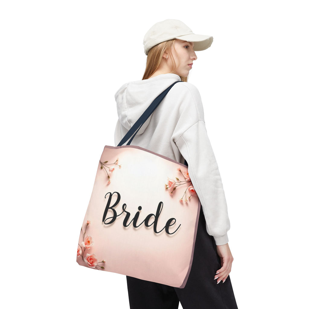 Bride Floral Tote Bag – Pink Bridal Shower & Bachelorette Gift