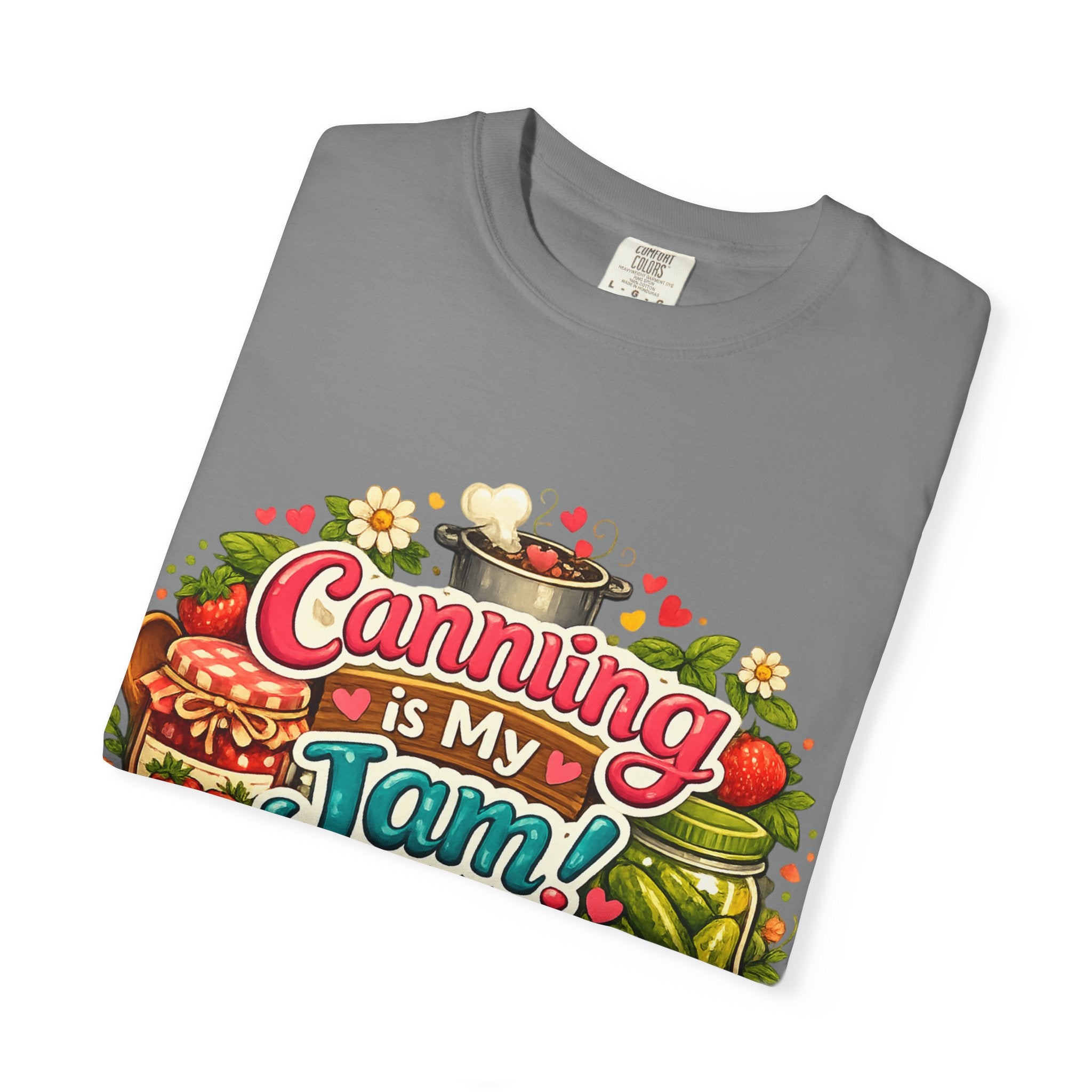 Canning Is My Jam T-Shirt — Retro Mason Jar Canning Shirt for Preservers & Gardeners