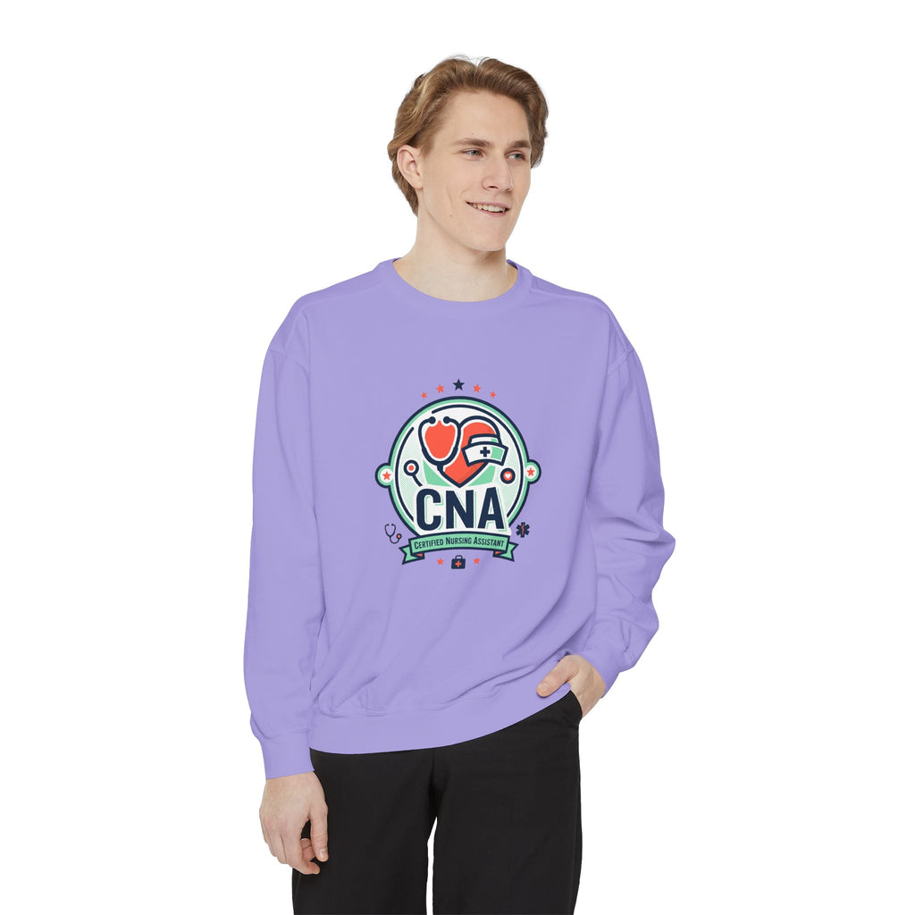 CNA Heart Stethoscope Sweatshirt — Certified Nursing Assistant Crewneck