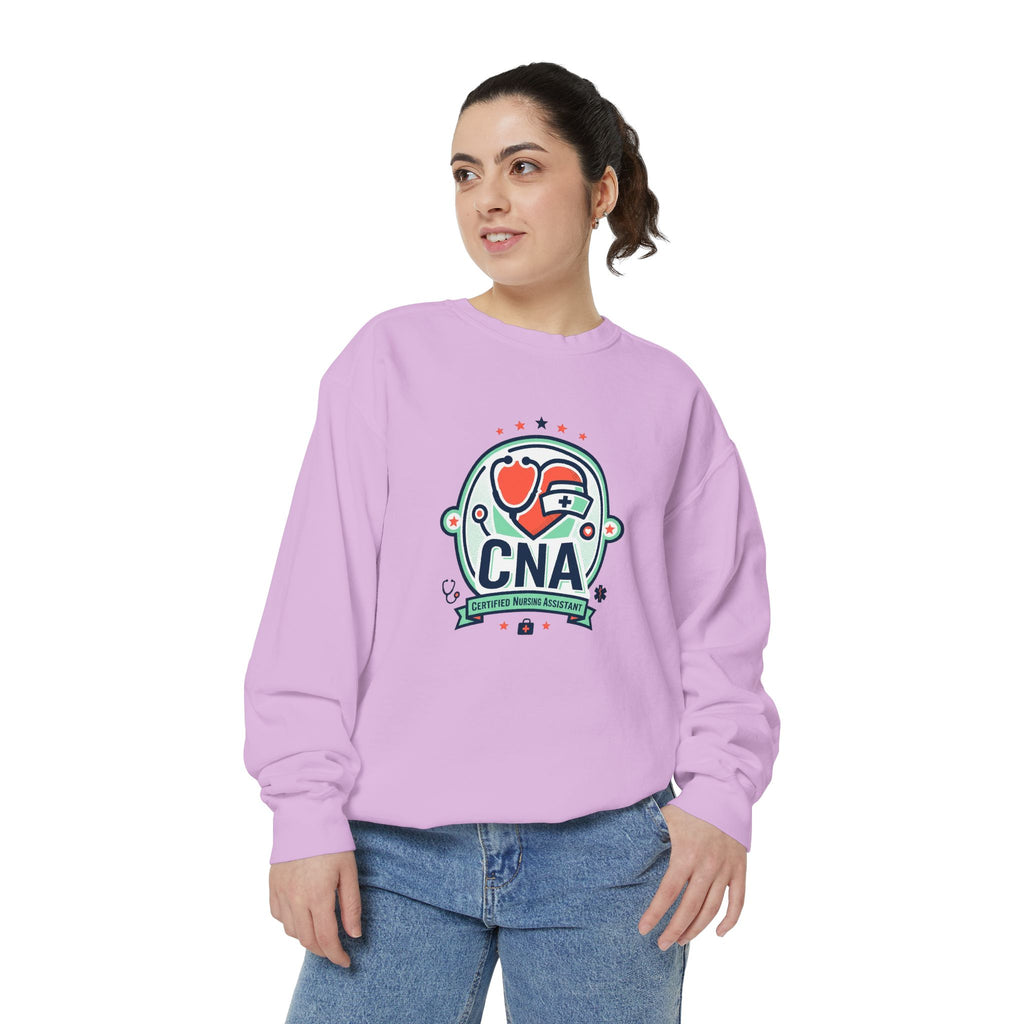 CNA Heart Stethoscope Sweatshirt — Certified Nursing Assistant Crewneck