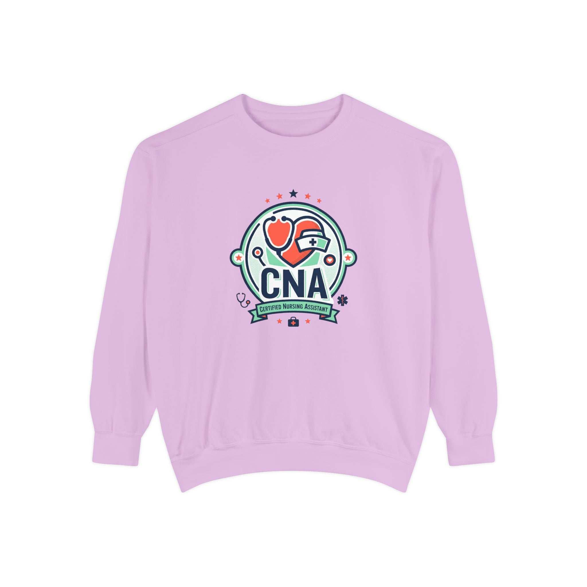 CNA Heart Stethoscope Sweatshirt — Certified Nursing Assistant Crewneck