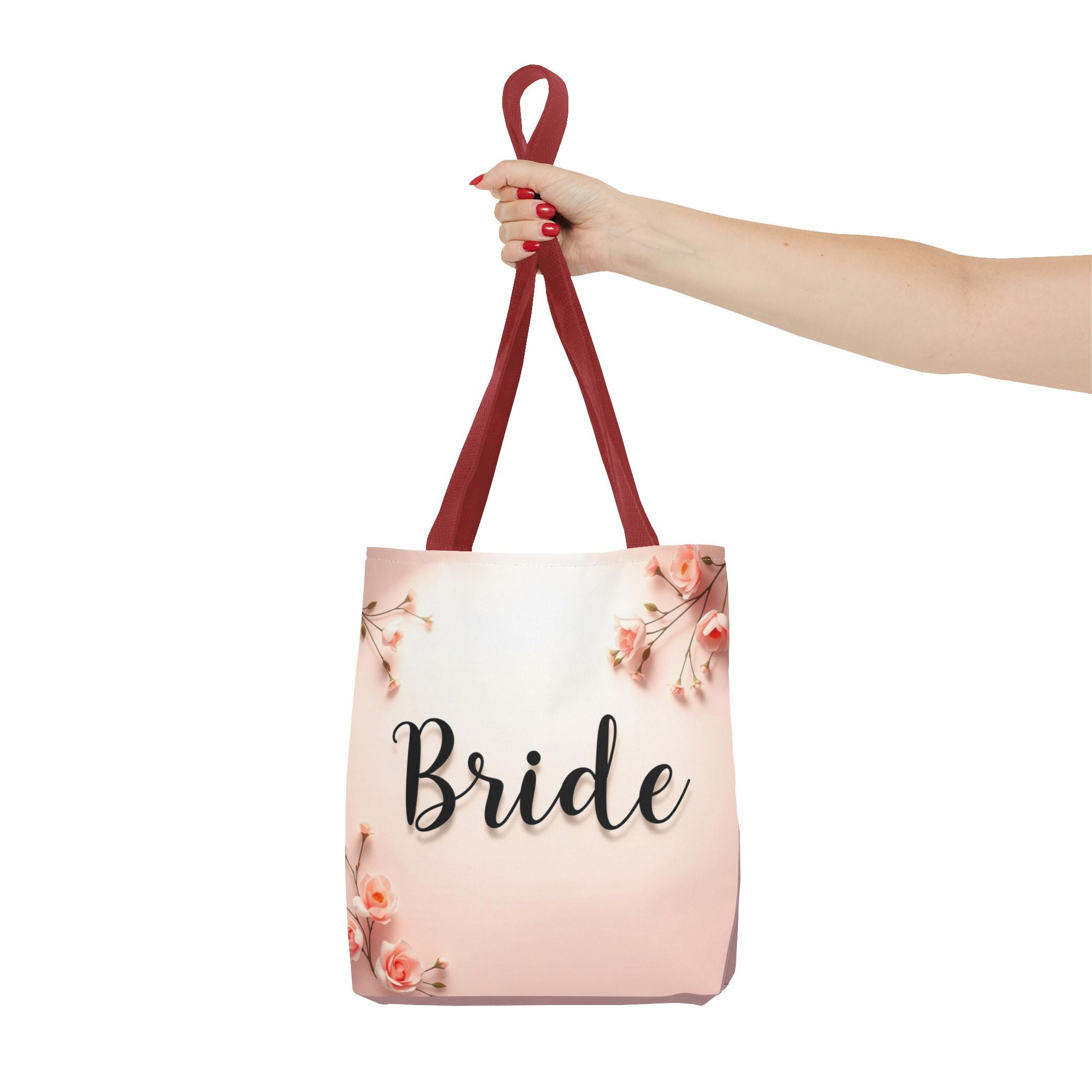 Bride Floral Tote Bag – Pink Bridal Shower & Bachelorette Gift