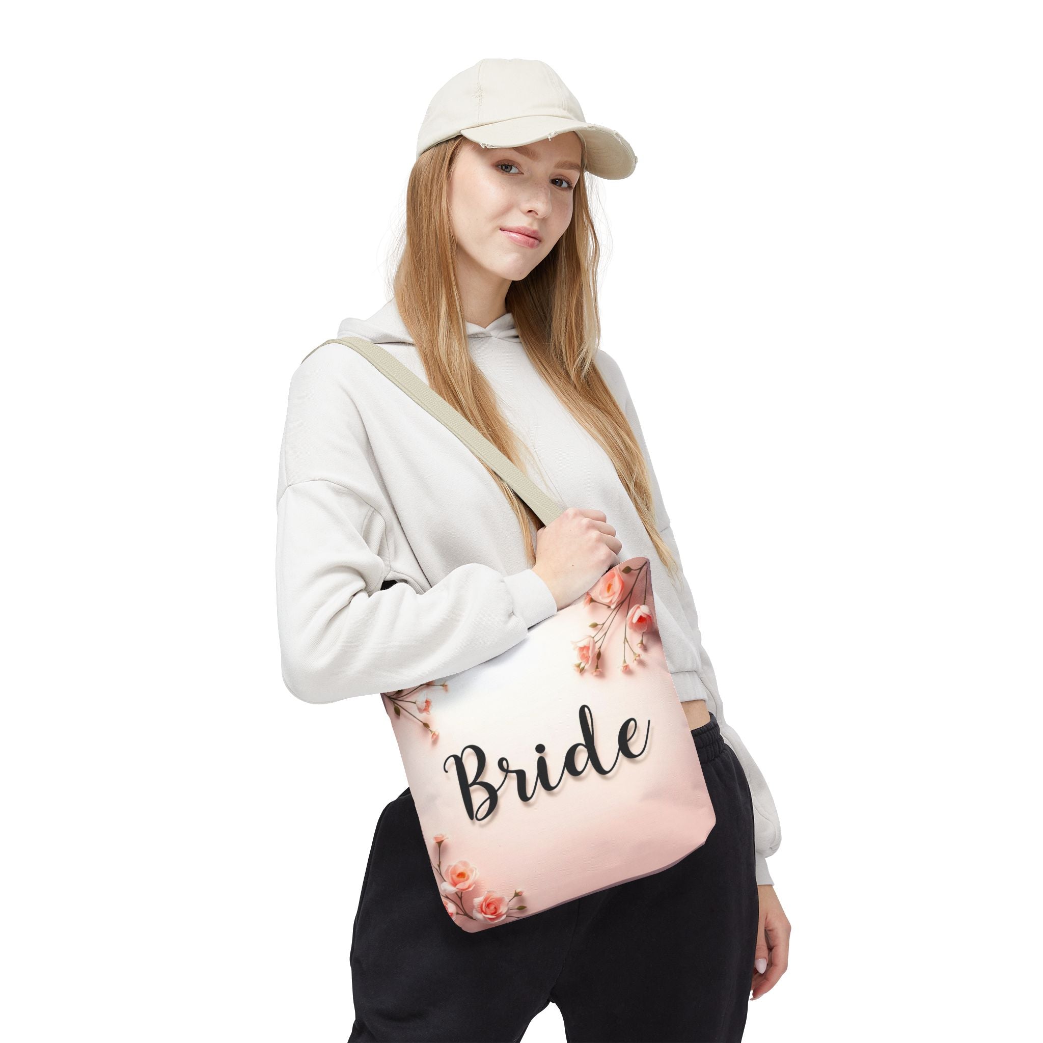 Bride Floral Tote Bag – Pink Bridal Shower & Bachelorette Gift